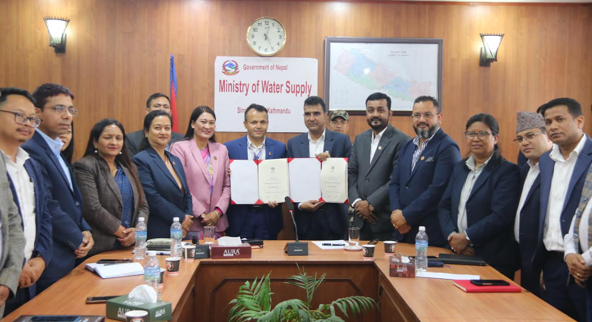 खानेपानीमा संघ–प्रदेशको ऐतिहासिक सहकार्य : संघीय र कर्णाली प्रदेश सरकारबीच लागत साझेदारी सम्झौता