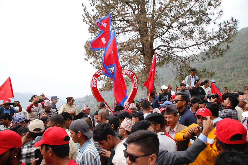 पूर्वप्रधानमन्त्री प्रचण्डलाई पाटनमा भव्य स्वागत, ‘जनजागरण अभियान’को शुभारम्भ