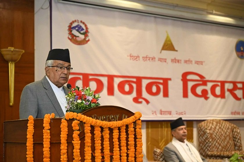 “न्याय र कानुन क्षेत्रको जिम्मेवारी अझ गहिरो : राष्ट्रपति पौडेल”